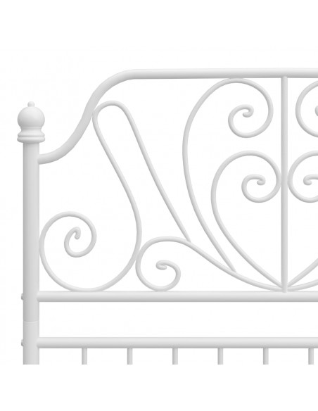 Giroletto Bianco in Metallo 90x200 cm