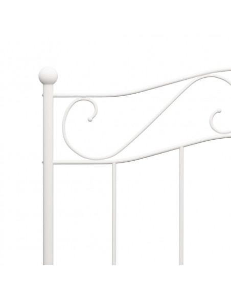 Giroletto Bianco in Metallo 90x200 cm