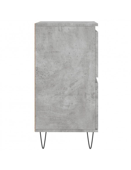 Credenze 3 pz Grigio Cemento in Legno Multistrato
