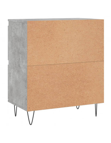 Credenze 3 pz Grigio Cemento in Legno Multistrato