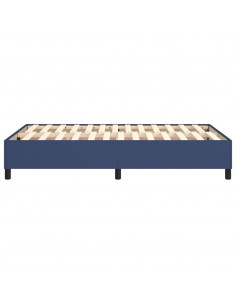 Struttura Letto a Rete a Molle Blu 120x200 cm in Tessuto