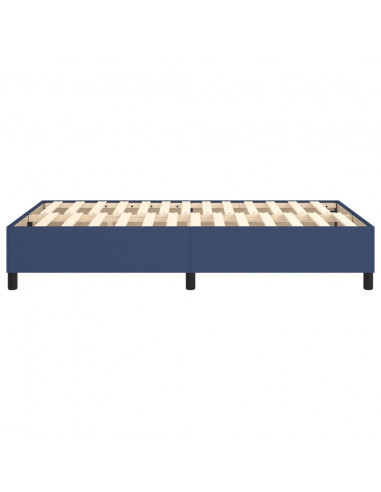 Struttura Letto a Rete a Molle Blu 120x200 cm in Tessuto