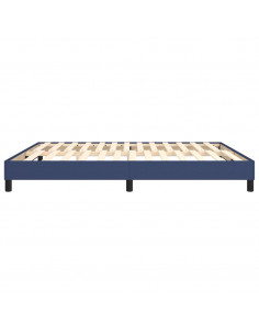 Struttura Letto a Rete a Molle Blu 180x200 cm in Tessuto