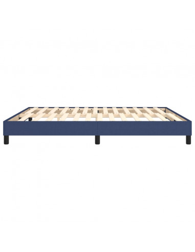 Struttura Letto a Rete a Molle Blu 180x200 cm in Tessuto