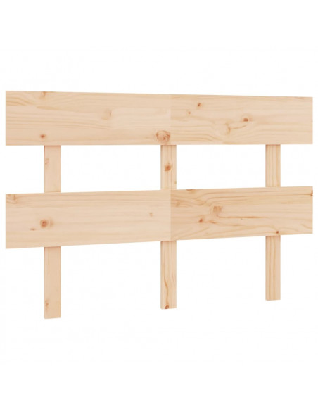 Testiera per Letto 138x3x81 cm in Legno Massello di Pino