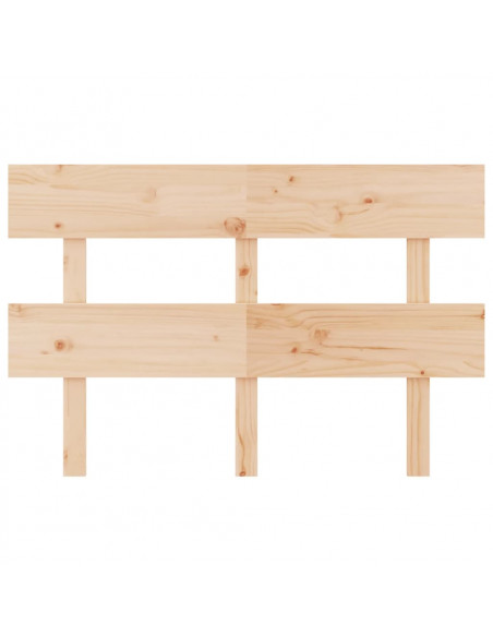 Testiera per Letto 138x3x81 cm in Legno Massello di Pino