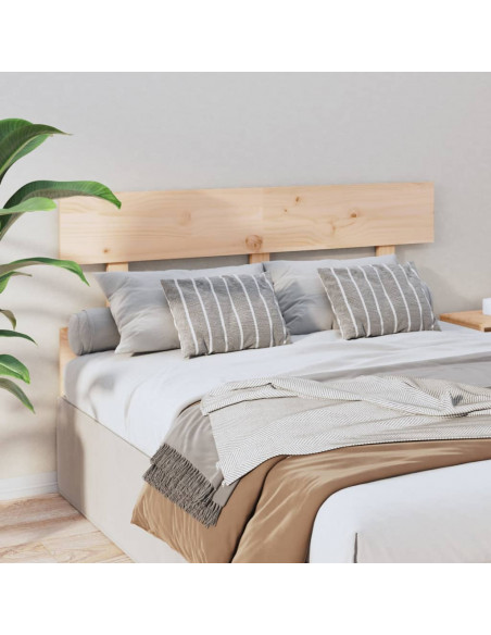 Testiera per Letto 138x3x81 cm in Legno Massello di Pino
