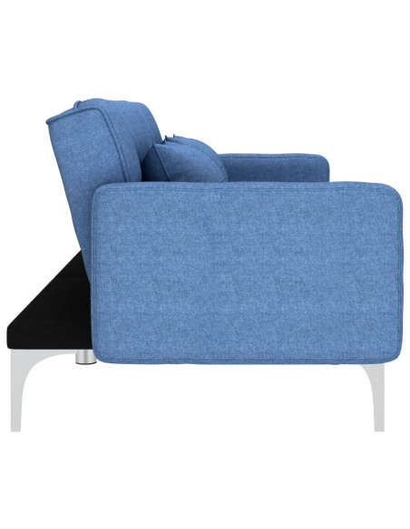 Divano Letto Blu in Tessuto
