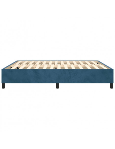 Giroletto Blu Scuro 160x200 cm in Velluto