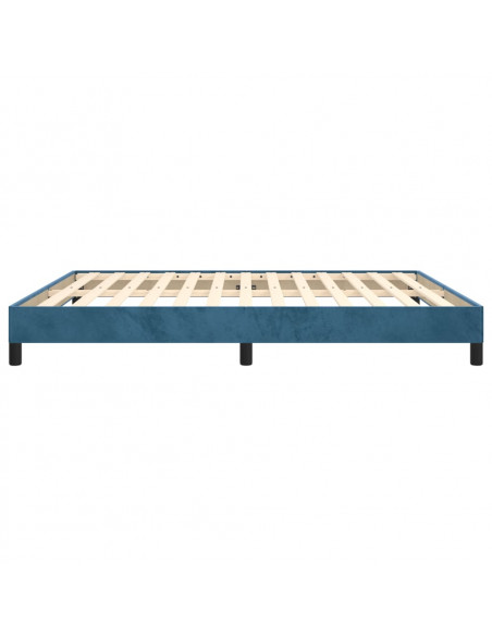 Giroletto Blu Scuro 160x200 cm in Velluto