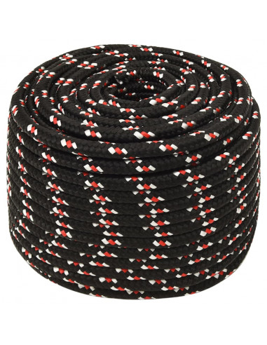 Corda Nautica Nera 12 mm 25 m in Polipropilene