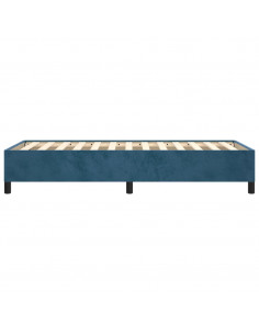 Giroletto senza Materasso Blu Scuro 80x200 cm in Velluto