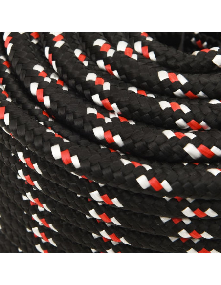 Corda Nautica Nera 12 mm 25 m in Polipropilene