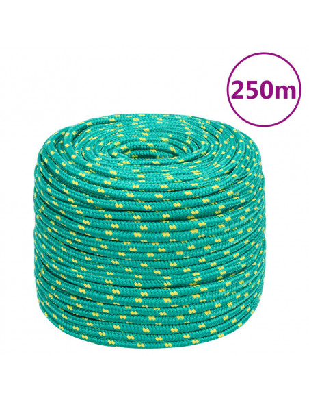 Corda Nautica Verde 8 mm 250 m in Polipropilene
