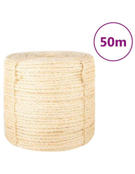 Corda in Sisal 100% 6 mm 50 m