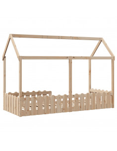Giroletto Casetta per Bambini 80x200 cm Legno Massello di Pino