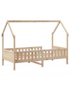 Giroletto Casetta per Bambini 90x200 cm Legno Massello di Pino