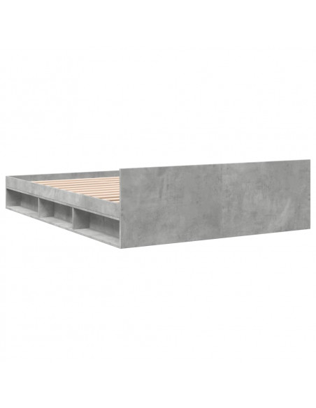 Giroletto Cassetti Grigio Cemento 120x190 cm Legno Multistrato