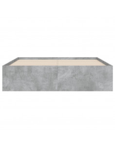 Giroletto Cassetti Grigio Cemento 135x190 cm Legno Multistrato