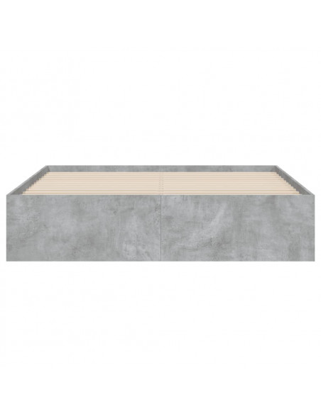 Giroletto Cassetti Grigio Cemento 140x190 cm Legno Multistrato