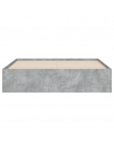 Giroletto Cassetti Grigio Cemento 140x200 cm Legno Multistrato