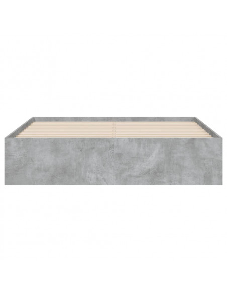 Giroletto Cassetti Grigio Cemento 140x200 cm Legno Multistrato
