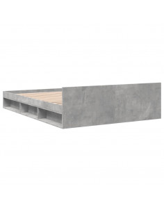 Giroletto Cassetti Grigio Cemento 160x200 cm Legno Multistrato