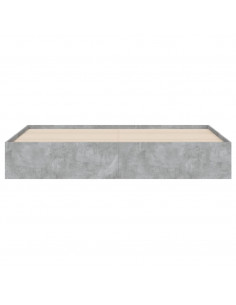 Giroletto Cassetti Grigio Cemento 160x200 cm Legno Multistrato
