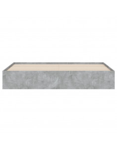 Giroletto Cassetti Grigio Cemento 180x200 cm Legno Multistrato