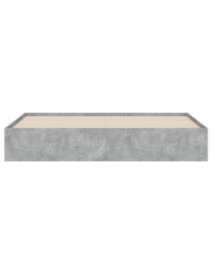 Giroletto Cassetti Grigio Cemento 200x200 cm Legno Multistrato