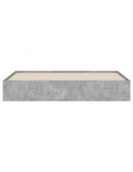 Giroletto Cassetti Grigio Cemento 200x200 cm Legno Multistrato