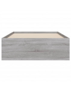 Giroletto Cassetti Grigio Sonoma 100x200 cm Legno Multistrato