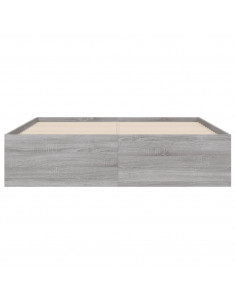 Giroletto Cassetti Grigio Sonoma 135x190 cm Legno Multistrato