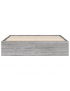 Giroletto Cassetti Grigio Sonoma 140x190 cm Legno Multistrato