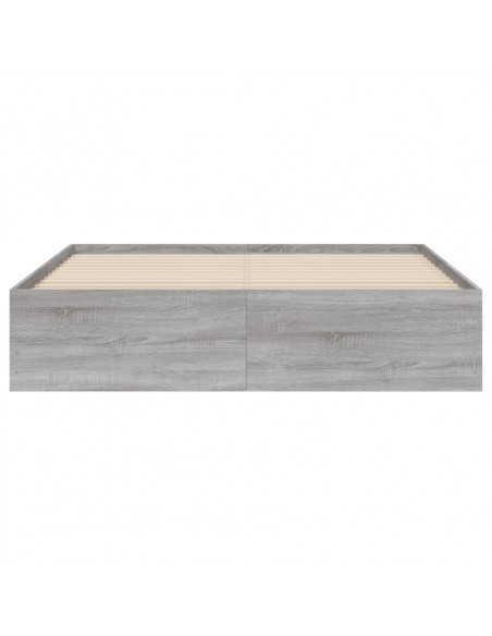 Giroletto Cassetti Grigio Sonoma 140x190 cm Legno Multistrato