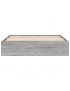 Giroletto Cassetti Grigio Sonoma 140x200 cm Legno Multistrato