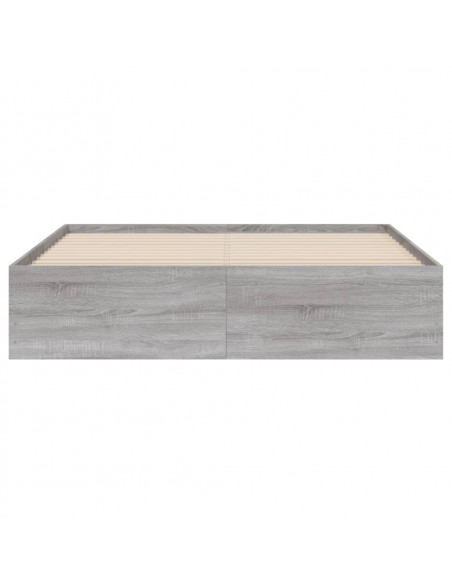 Giroletto Cassetti Grigio Sonoma 140x200 cm Legno Multistrato