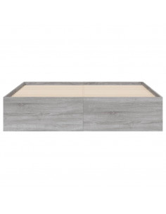 Giroletto Cassetti Grigio Sonoma 150x200 cm Legno Multistrato