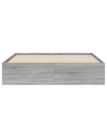 Giroletto Cassetti Grigio Sonoma 150x200 cm Legno Multistrato