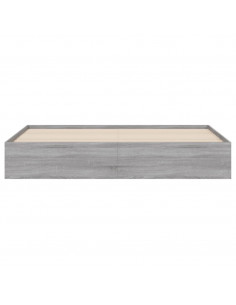 Giroletto Cassetti Grigio Sonoma 200x200 cm Legno Multistrato