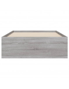 Giroletto Cassetti Grigio Sonoma 90x190 cm Legno Multistrato