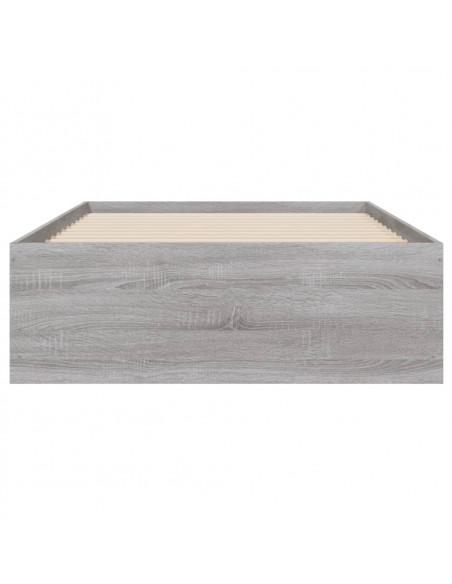 Giroletto Cassetti Grigio Sonoma 90x190 cm Legno Multistrato