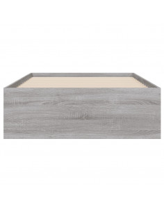 Giroletto Cassetti Grigio Sonoma 90x200 cm Legno Multistrato