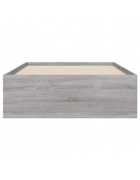 Giroletto Cassetti Grigio Sonoma 90x200 cm Legno Multistrato