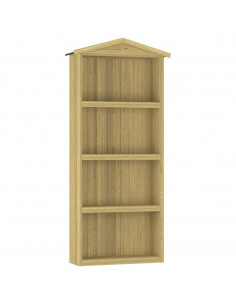 Capanno per Attrezzi da Giardino 87x33x222cm in Pino Impregnato 2