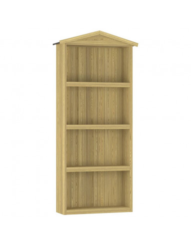 Capanno per Attrezzi da Giardino 87x33x222cm in Pino Impregnato