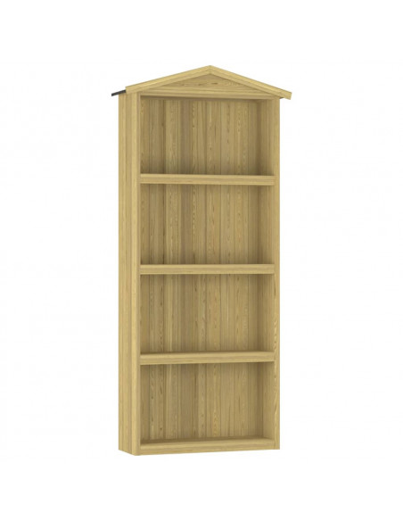 Capanno per Attrezzi da Giardino 87x33x222cm in Pino Impregnato