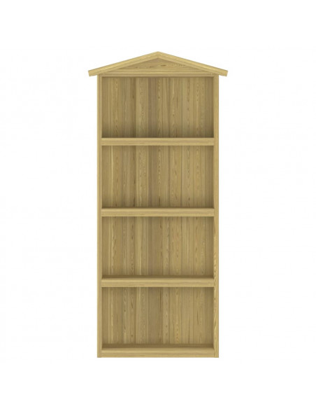 Capanno per Attrezzi da Giardino 87x33x222cm in Pino Impregnato