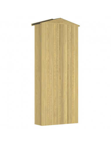Capanno per Attrezzi da Giardino 87x33x222cm in Pino Impregnato