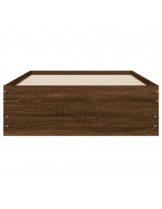 Giroletto Cassetti Rovere Marrone 100x200 cm Legno Multistrato